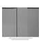 Tennsco Unassembled Standard Slim Storage Cabinet, 30"Wx18"Dx72"H, Medium Grey 3070-MGY - alternate 6